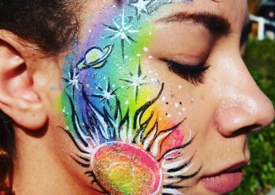 A Living Canvas Face Painting