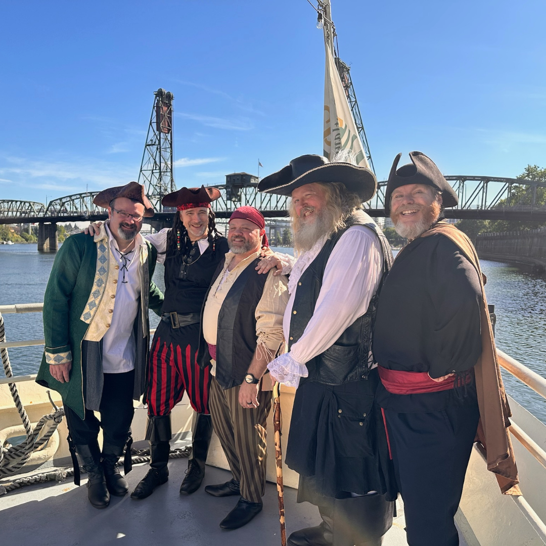 Pirates on a ship